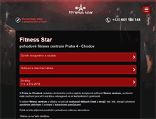 Tablet Screenshot of fitnessstar.cz